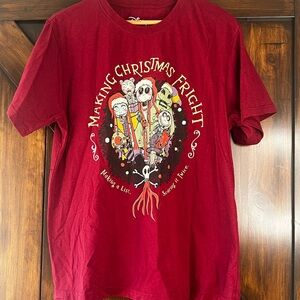 Disney Nightmare Before Christmas "Making Christmas Fright" Women's XL Tee Shirt